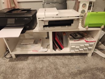 Ikea White Shelf, Shelving, Printer Stand, Cubby Storage, Versatile