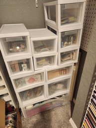 12 Plastic Drawers, Organizers, Storage System