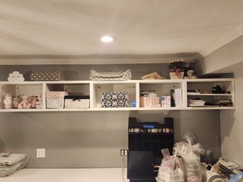 Hanging Floating Wall Unit Shelving, Organizer, Ikea Storage, Office, Crafting, Craft Room