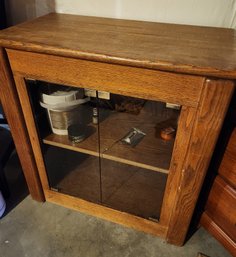 Stereo Audio Cabinet, Stand, Side Table Glass Doors