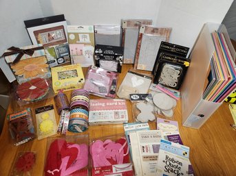 Wide Variety Crafting Projects:  Card Kit, Quote Packs, Chipboard, Ribbon, Embellishments, 12'x12' Paper,