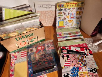 Box Of 12' X 12' Scrapbooking Paper, Crafting, Paper Crafts, Memory Book, Mickey, Curious George Specialty