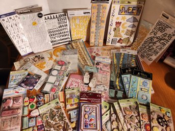 Over 50 Pkgs Stickers, Wide Variety, Crafting, Paper Crafts, DIY, Scrapbooking Memory Books