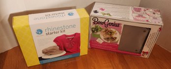 NIB Crafts Kits: Bow Genius Bowmaker, Rhinestone Starter Kit, Crafting, DIY