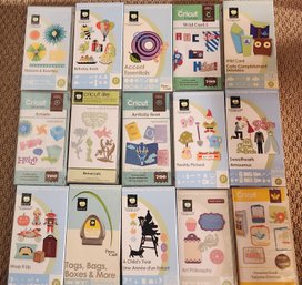 15 Cricut Art Cartridges - Good On All Machines - Botanicals, Birthday, Wild Card