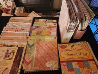 Paper Packs, Magazine Holders Full Of Crafting Scrapbooking Paper