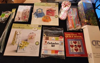 Variety Craft Kits, Most NIB, Diamond Dotz, Quilting Book Crafts