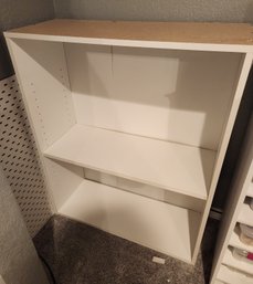 White Composite Bookshelf 29.5' X 11.5' X 36' , Shelf, Storage