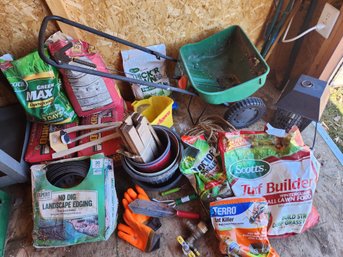 Large Lot Lawn Garden Products - Seed, Fertilizer, Insecticide, Weed Killer, Bug Zapper, Gardening Tools