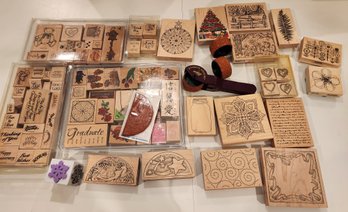 88 Rubber Stamps - Crafting, Stamping, Paper Crafts - Many New