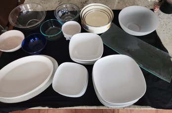 Ikea Dishes, Plates, Bowls, Mixing, Enamel, Over 40 Total Pcs Kitchen Houseware Tableware