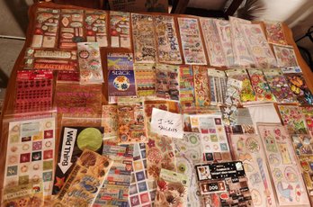 Over 50 NIB Sticker Pkgs, Stickers, For Crafting, Paper Crafts, DIY Scrapbooking