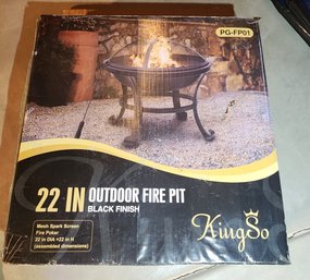 NIB 22' King So Bowl Style Fire Pit, Backyard BBQ, Party Campfire