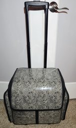 Paisley Cropping Case, Crafting Rolling Carry-on