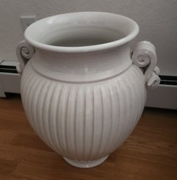 Large Ceramic Floor Vase, Glazed, Home Decor - No Blemishes Observed