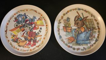 Oneida Deluxe 3101 Plates Peter Rabbit Vintage