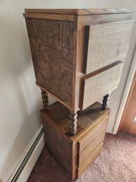 2 Of 2: Retro 1970's Tower Pillar Style Dresser Or Nightstand, End Table, Storage, Furniture