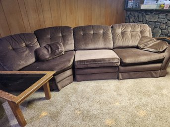 Barca Lounger Vintage Sectional Couch Sofa, 3 Pieces