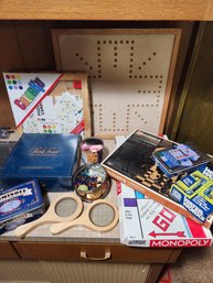Board Games, Many Vintage, Handmade Chinese Checkers Board