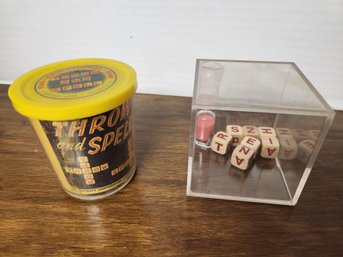 Vintage Word Games - Throw And Spell, Toys