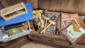 Huge Lot Of Leather Stamping, Embossing, Interchangeable Heads, Crafting, Making Tools & Accessories, Supplies