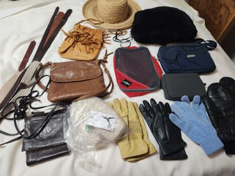 Leather Purses, Gloves, Hats