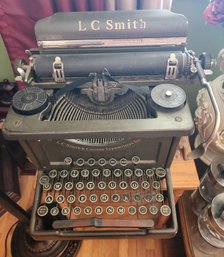 #8 L.C. Smith & Corona Antique Typewriter, 10' Open Frame, 1926