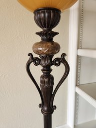 Floor Lamp, Antique Finish, 71.5' Tall, Lighting, Decor - Tested