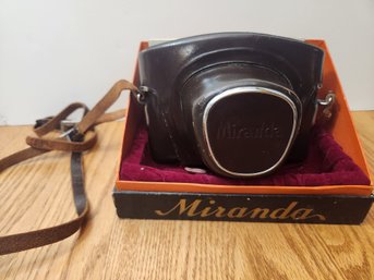 Miranda SLR Film 35mm Camera, Original Box, Paperwork, Vintage