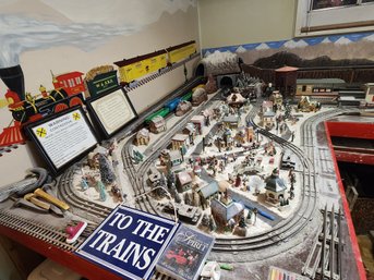 Updated Info: Entire Electric Train Room, Model, Trains, Overhead Tracks/train Setup, Conductor Console