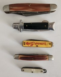 Pocket Knife Lot #2, 5 Knives, Most Vintage