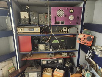 Entire Cabinet Of Ham Radio & Audio Equipment, Electronics