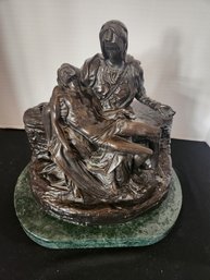 Michelangelo's Pieta Bronze Statue, Sculpture, 11' Tall, Art