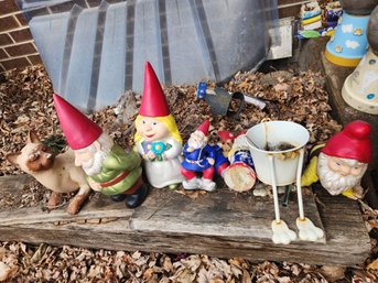 Garden Gnomes, Bird Houses, Flower Pots, Garden Lawn Decor, Train