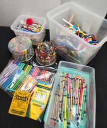 Large Lot Markers, Crayons, Non-permanent - Crayola, Wide Variety