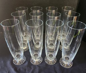 Mikasa 'The Ritz' 12 Footed Tumbler Glasses, 9', Fine Crystal, Tableware