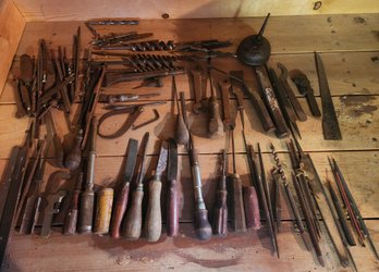 Vintage/antique Tools - Large Lot, Wrenches, Awl, Files, Wide Variety