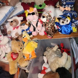 Collectible Stuffed Animals, Several Animated, Some Homemade Bears - Large Lot
