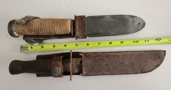 2 Hunting Knives - Vintage/antique, Knife
