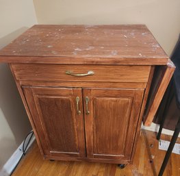Microwave Cart, Stand, Rolling Storage Kitchen Craft