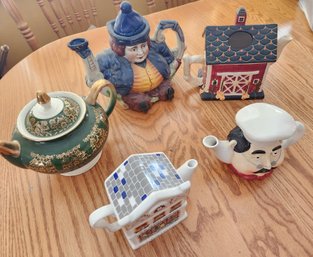 Toby Parliament Antique Teapot, Chef, Collectible Teapots