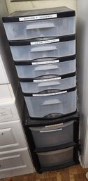 2 Stacks/sets Of Drawers -storage, Crafts, Any Room - Get Organized!