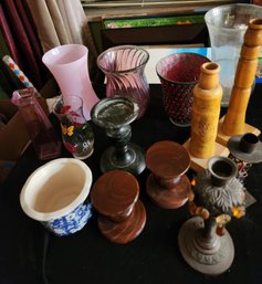 Vases, Candle Holders - Some Homemade-planter - Variety Sizes & Materials