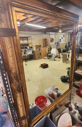 Large Gold-framed Wall Mirror, Decor - 47' X 58' And 2.25' Deep