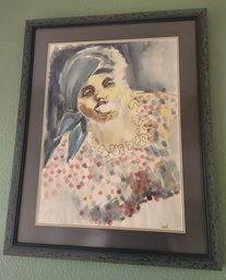 Original Watercolor, Signed By Artist, Woman Empowerment, Female Inner Strength