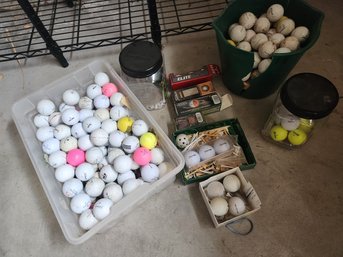 Golf Balls, Tees, Gloves, Some NIB, Athletic Sports Equipment, Golfing