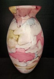 Floral Glass Vase, Art, Decor