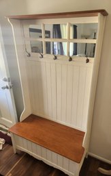 Hall Bench With Storage/coat Rack - 41' X 18' X 72' VG Condition