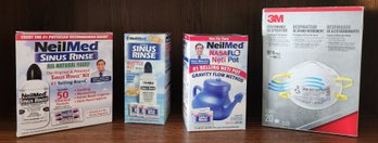 NIB Unopened Neti Pots, N95 Masks - Health Products, Allergy Solution