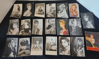 RARE Find: 20 Brigitte Bardot Photo Postcards, Vintage Collection - 2 Signed, Hollywood Stars, Ephemera